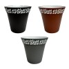 Small Mosaic-Patterned Fluted Plastic Planters, 7.5 in. — Family Dollar