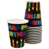 9-oz. Birthday Candle Paper Party Cups, 12 ct. — Family Dollar (SKU FD1307306)