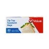 Zip Top Sandwich Bags, 46 Count. — Family Dollar