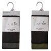 Just Be ladies legging black white medium 2 Pack — Family Dollar