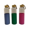 Water Bottles with Sleeves and Bamboo Lids, 9.7-in. — Family Dollar