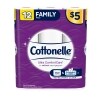 Cottonelle Ultra CleanCare Strong Toilet Paper, 12 Family Rolls — Family Dollar (SKU FD3099683)