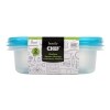 Family Chef Shallow Square Storage Container Plastic, 2 Piece Pack. — Family Dollar