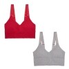 Seamless Lounge Bras - Red and Gray, 2 pk. — Family Dollar (SKU FD1799371)