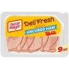 Oscar Mayer Deli Fresh Honey Uncured Sliced Ham Deli Lunch Meat, 9 oz Package — Family Dollar