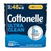 Cottonelle Ultra Clean Toilet Paper, Strong Toilet Tissue, 12 Mega Rolls (12 Mega Rolls = 48 Regular Rolls), 284 Sheets Per Roll — Family Dollar