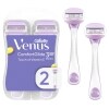 Gillette Venus ComfortGlide Touch of Vitamin E, Disposable Razor for Women, 3 Blades, Water-Activated Moisture Bars, 2 Count — Family Dollar