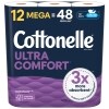 Cottonelle Ultra Comfort Toilet Paper, Strong Toilet Tissue, 12 Mega Rolls (12 Mega Rolls = 48 Regular Rolls), 244 Sheets Per Roll — Family Dollar
