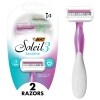 Bic Soleil Sensitive Women's Disposable Razors, 3 Blades With Moisture Strip For a Silky Smooth Shave, 2 Piece Razor Set — Family Dollar