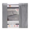 Gray King-Size Checker-Embossed Sheet Sets, 4 pc. — Family Dollar (SKU FD500345)