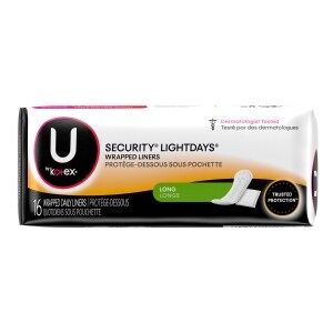 U By Kotex Security Lightdays Long Daily Liners 16 Ct Family Dollar