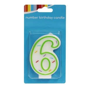 Number 6 Birthday Candles Family Dollar