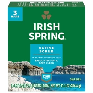 Irish Spring Deep Action Scrub Bar Soap 3 Ct Family Dollar
