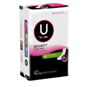 U By Kotex Security Heavy Flow Ultra Thin Pads 40 Ct Family Dollar