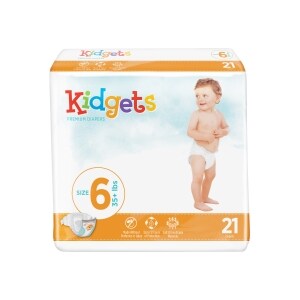 Kidgets Jumbo Size-6 Diapers, 21