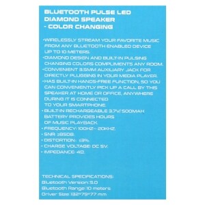 images Sylvania Speaker Color-Changing Lights sylvania led changing light bluetooth speaker