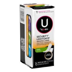 U By Kotex Security Lightdays Long Daily Liners 16 Ct Family Dollar