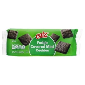 Eatz Fudge Covered Mint Cookies, 9.4 oz.