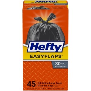 Hefty Easy Flaps 30 Gallon Trash Bags 45 Ct Family Dollar