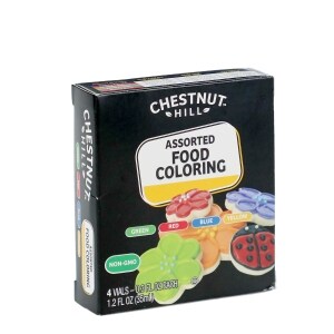 Chestnut Hill Assorted Primary Colors Food Color 4 Ct Family Dollar