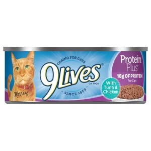 9Lives Protein Plus Wet Cat Food With Tuna and Chicken,