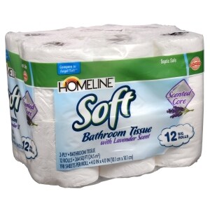 Homeline Soft Lavender Scented Bathroom Tissue 12 Ct Family Dollar
