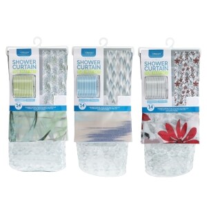 Assorted Interiors By Design Shower Curtain and Tub Mat, 14-pc. Set ...