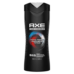 AXE 3-in-1 Body Wash Shampoo & Conditioner Total Fresh 16 oz