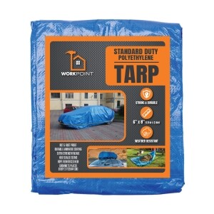 Medium Water Resistant Tarp - 6ft x 8ft.