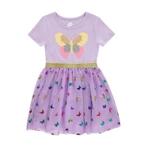 Girl's Tutu Dress - Purple Butterfly