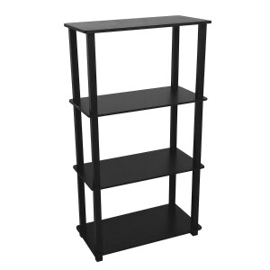 Interiors By Design Black 4 Tier Shelves Family Dollar