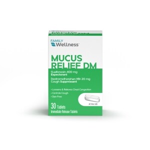 Family Wellness Mucus Relief Dm Tablets 30 Ct Family Dollar