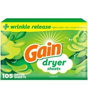 Gain Original Fabric Softener Dryer Sheets, 105-ct.