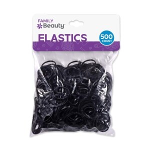 Modesa Small Black Hair Elastics, 500 ct.
