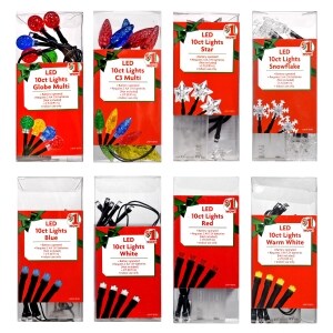 Assorted Led Christmas Lights 10 Ct Family Dollar