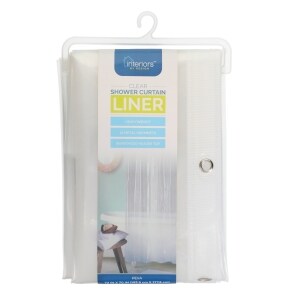 Interiors By Design PEVA Heavy Duty Shower Liner, 70x72 in.