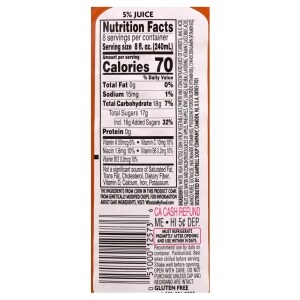 32 V8 Splash Nutrition Facts Label Label Design Ideas 2020