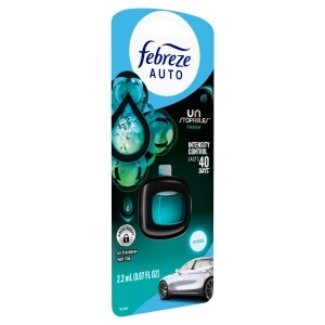 Febreze AUTO Air Freshener, Odor-Fighting Automotive Vent Clip, Unstopables Fresh Scent, 1 Count
