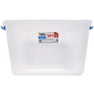 Bella Storage Solution 30-Gallons (121-Quart) Clear Tote with Latching Lid  at