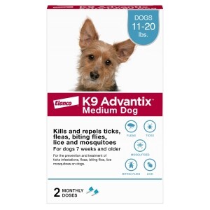 K9 Advantix Flea, Tick Mosquito Prevention for Medium Dogs 11-20