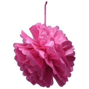Pink Puff Ball Decorations 2 Ct Family Dollar