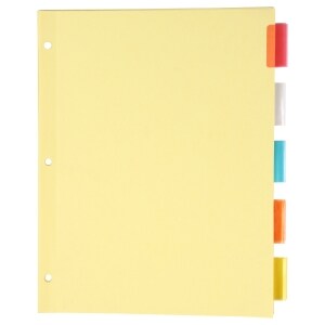 Unison Color Coded index Dividers, 10 ct. | Family Dollar