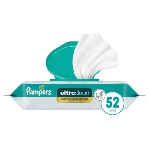 Pampers Free & Gentle 100% Plant-Based Fragrance Free Baby Wipes, 1