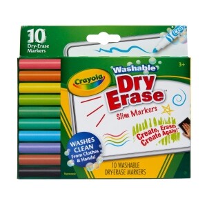 10ct Fine Line Washble Dry-Erase Markers