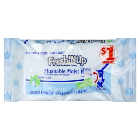 up & up flushable wipes