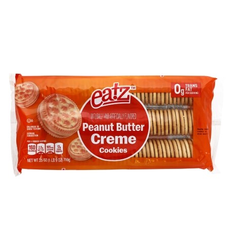 Eatz Peanut Butter Crème Cookies, 25 oz.