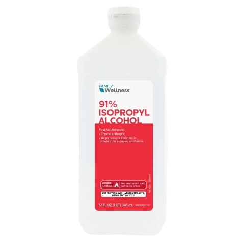 Family Wellness 91 Isopropyl Rubbing Alcohol 32 Oz Family Dollar