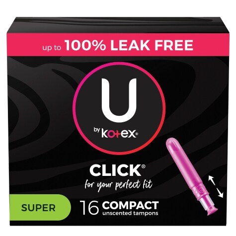 U By Kotex Click Super Tampons 16 Ct Family Dollar