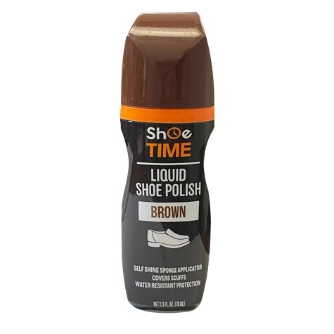 brown dress shoe polish Time Liquid Shoe Polish, 1 ct What are methods to moustache Tan shoes Naturally waterproof Style:Short Sleeve