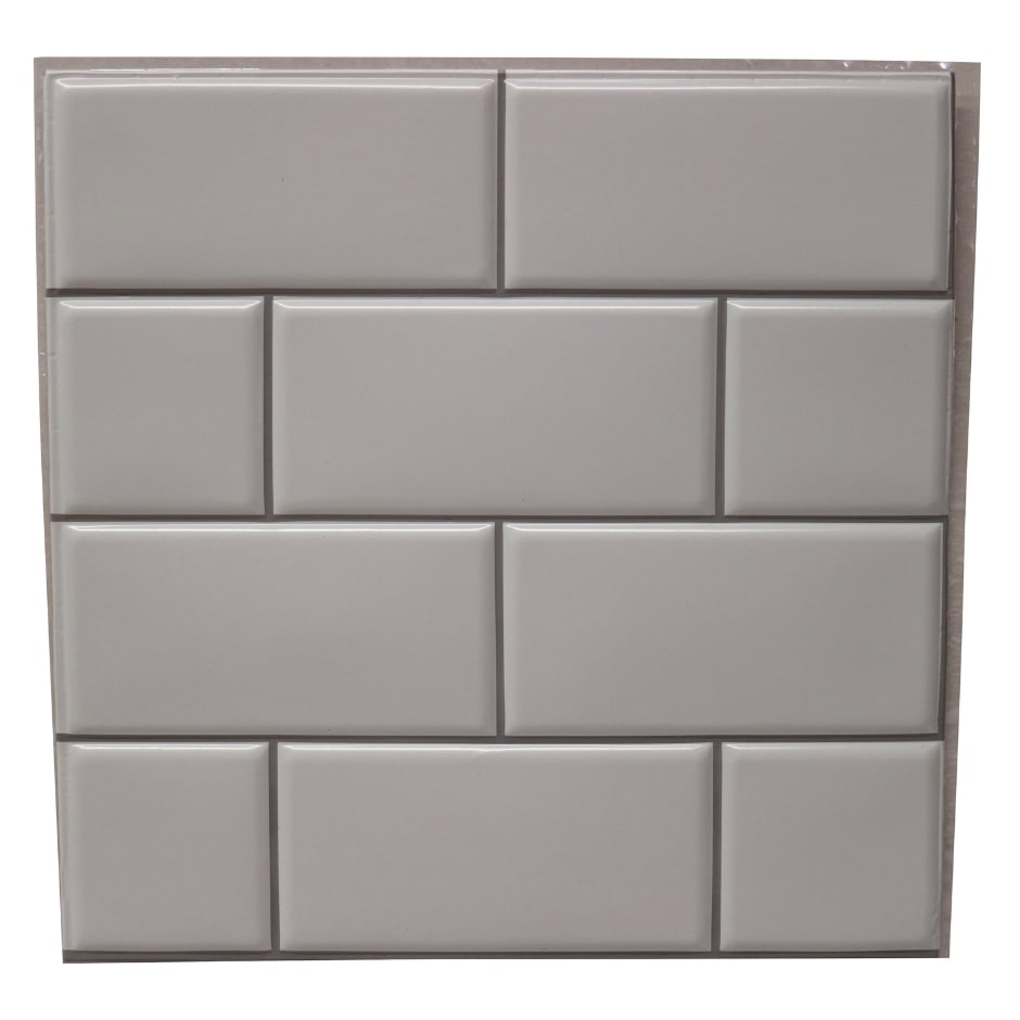 Tool Bench SelfAdhesive White Subway Wall Tile, 12in. Family Dollar